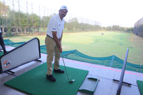 Golf event moment